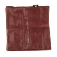 thumbnail image 1 of Reposapiés marroquí otomano con funda de cojín, funda de cojín para asiento de piel sintética Rojo oscuro, 1 of 9