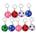 thumbnail image 1 of KAKOWELY 9 llaveros de fútbol de PU con colgante para niños (color aleatorio), 1 of 4