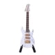 thumbnail image 1 of Mini Electric Guitar Model Birthday Party Guitar Ornament Miniature Guitarra Instrument Decor (White, 10cm, with box and Black Plastic Stent), 1 of 2