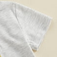 thumbnail image 3 of HWJAD Toddler Baby Boy Clothes Summer Short Sleeve Brother Matching T Shirt Tops + Elastic Shorts Set Infant Casual Outfits, 3 of 9