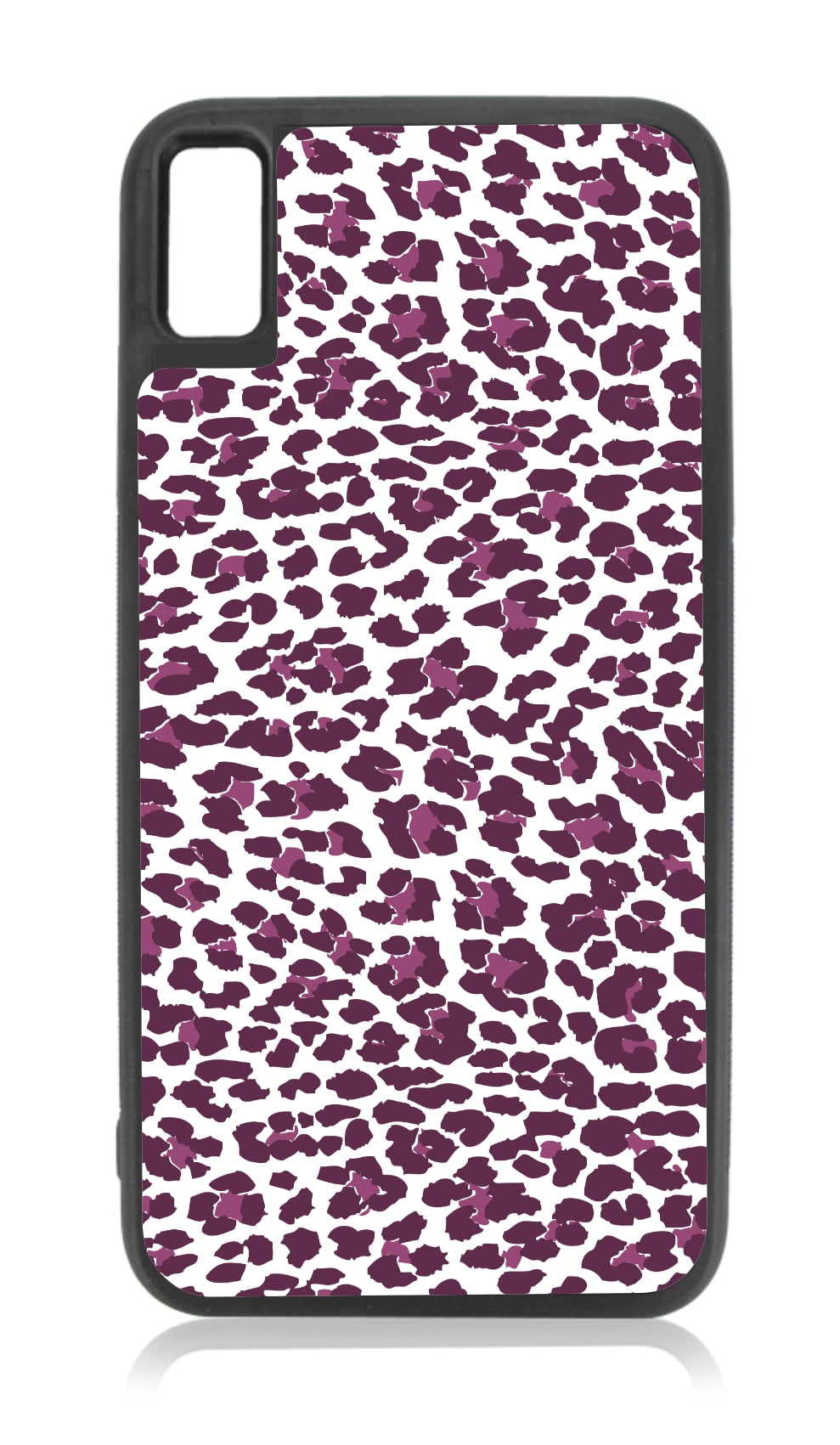 Violet Purple Leopard Animal Skin Print Pattern Design Compatible With Iphone 12 Pro Max Case Black Walmart Com Walmart Com