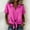 A232 Hot Pink, variant on Womens Linen Blouses V Neck Short Sleeve Tie Knot Front Lightweight Button Down Shirt Casual Elegant Summer Work Loose Fit Tunic Breathable Basic Daily Wear Tops