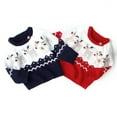 thumbnail image 5 of Seyurigaoka Christmas Children's Sweater, Round Neck Long Sleeve with Elk Pattern, 5 of 5