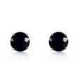 thumbnail image 2 of Galaxy Gold 14K White Gold 1.0 CTW Natural Black Diamonds Stud Earrings - April Birthstone - Strength - Fine Jewelry for Women, 2 of 3