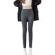 thumbnail image 1 of Gibobby Mallas Afelpadas Modelos Otoño Pantalones Lana Pantalones Terciopelo Femenino Pantalones Pierna Pequeña Grasa Más Tamaño Grande Mujer 200 Kg Se Pueden Usar Afuera Trou Mujer（Gris， L), 1 of 3