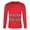 Red, variant on Men High Vis Reflective T Shirt, Long Sleeve Mesh 95% Polyester, 5% Spandex, for Outdoor Safety Activities