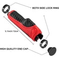 thumbnail image 2 of Puños ergonómicos para bicicleta de montaña de goma ligera antideslizante con doble cierre de 22 mm en color rojo, 2 of 5