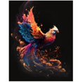 thumbnail image 1 of New Arrival Diamond Embroidery Flame Phoenix 5D Diy Diamond Painting Mythological Animal Square Round Mosaic Cross Stitch EE3224square 100X130cm Gao Jinjia LED, 1 of 2