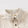 thumbnail image 5 of LYMAYTER Kids Boys Long Sleeve Shirt Toddler Collared Button Down Casual Shirt Fall Outfits 2-7Y, 5 of 8