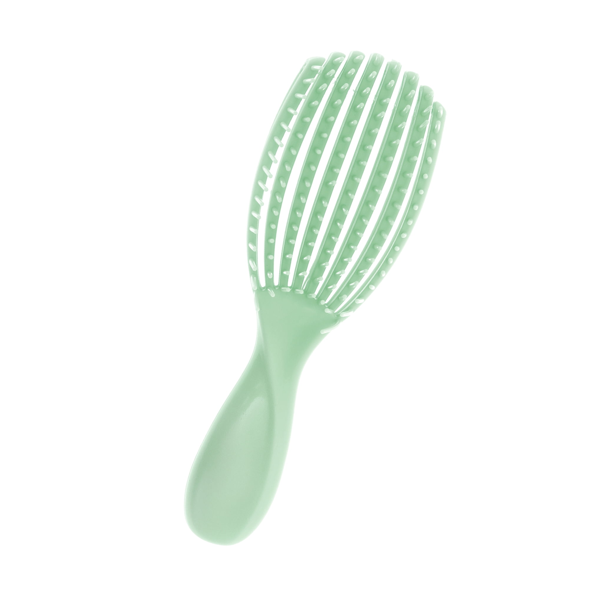 Unique Bargains 1 Pc Comfortable Hollow Hair Brush for All Hair Types Green