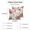 thumbnail image 3 of Waterproof Throw Pillow Covers Set of 2, 20x20 Inch Strawberry Decorative Pillowcases Outdoor Pillow Slip Cushion Covers Set for Couch Tent Summer Fruits Green Botanical Floral, 3 of 7