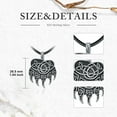 thumbnail image 2 of SOULMEET Viking Wolf Claw Necklace 925 Sterling Silver-Wolf Paw Print Pendant with Celtic Knot-Norse Nordic Jewelry for Men-Animal Totem for Men, 2 of 7
