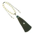 thumbnail image 1 of jifeng Car Rearview Mirror Pendant Door Wall Accessory Lotus Beads Hanging Ornament Light Green 33cm, 1 of 9