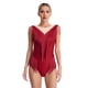 thumbnail image 5 of Leotardo de Ballet y gimnasia para mujer, traje de baile, mono sin mangas con borlas de malla transparente, leotardo con flecos de diamantes de imitación brillantes, Ropa de baile, 5 of 5