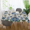 thumbnail image 3 of Yayeee Tablecloths 60" x 90" Rectangle Wrinkle Resistant Party Table Cover, Blue Floral, 3 of 8