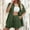 Green, variant on Women's Vacation Fashion Casual Suit Solid Color Summer Shorts And Shirt Top Two Piece Sets Lapel Shirt Slim Suits Surf Shorts Women Swimsuits for Women Full Body Suit Swimming Ware Swimming Dress