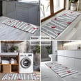thumbnail image 2 of Gray Christmas Cardinal Bird Pattern Kitchen Rug Mat,Kitchen Runner Rugs Non Skid Washable,Decorative Kitchen Floor Mats for Kitchen,Sink,Laundry,17"X47", 2 of 5