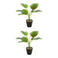 thumbnail image 2 of Plantas artificiales realistas Bewildely flores falsas en maceta de tortuga decoración hogar oficina jardín Tropical, 2 of 6