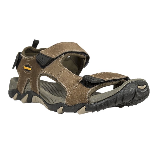 Trespass - Sandalias de Ante Belay Tira Adhesiva de Cierre, Slip-on para Hombre (Arena Oscura)