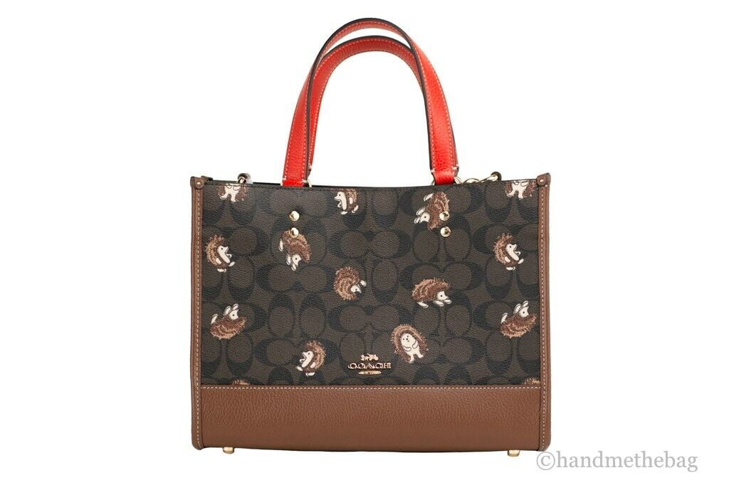 Coach (CC428)†Dempsey Medium Hedgehog Signature Coated Canvas Carryall