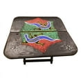 thumbnail image 3 of Portable Folding Square End Table with Beaded Surface Decor, 3 of 4