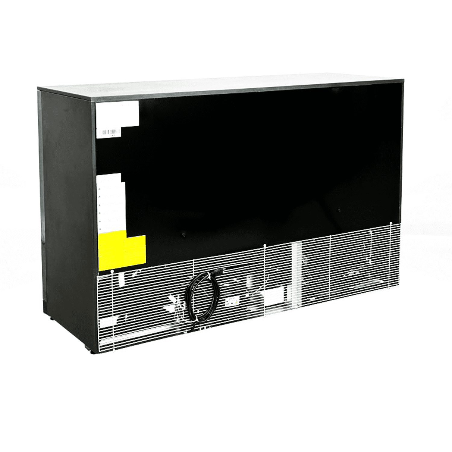 Cooler Deppot 53in Beverage Cooler, Commercial Counter Height Refrigerator, 11.3 Cu.Ft, 3 Glass Door, 441 Cans Capacity