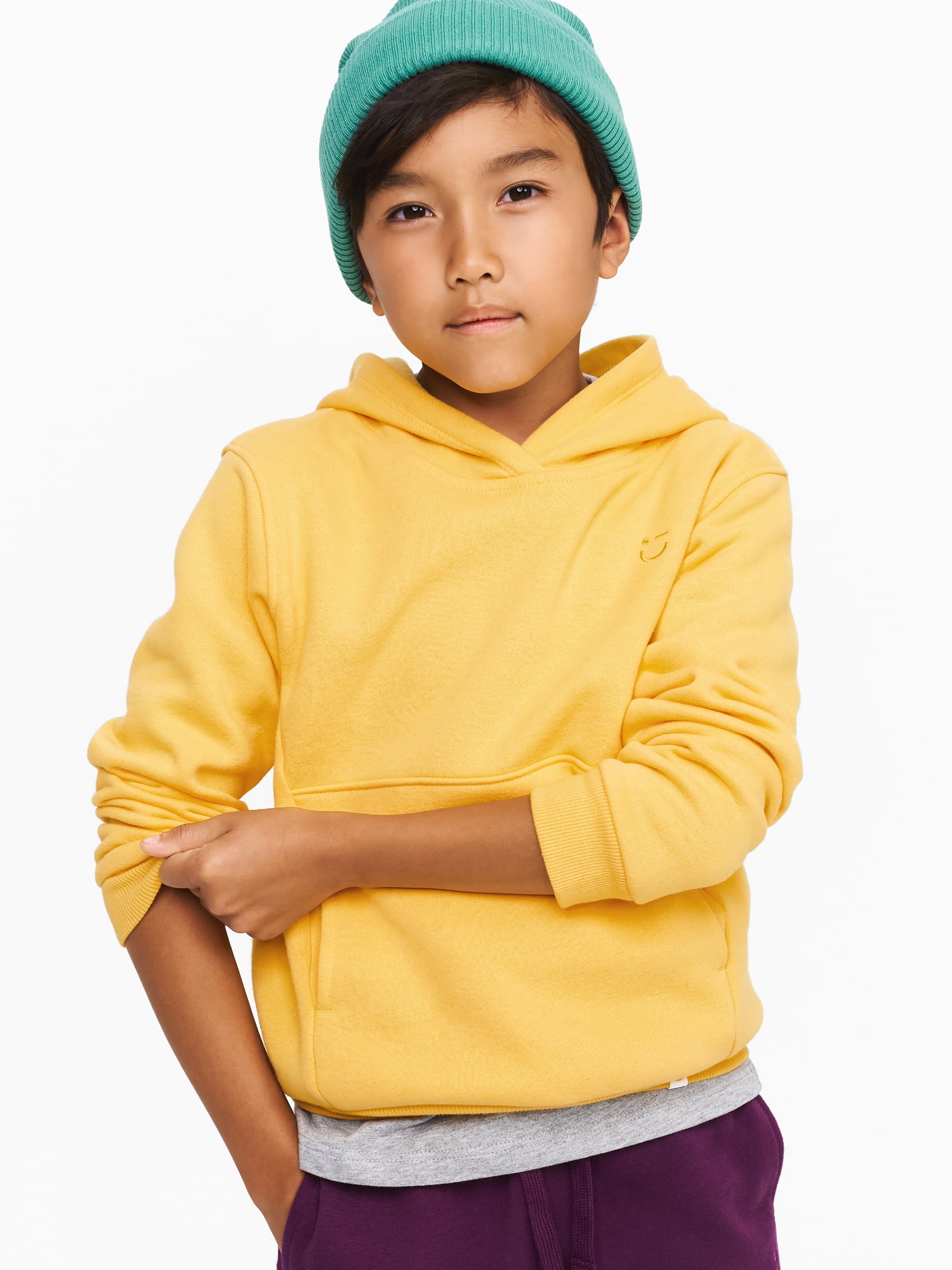 Color Mix by Garanimals Kids Fleece Hoodie, Sizes 6–16