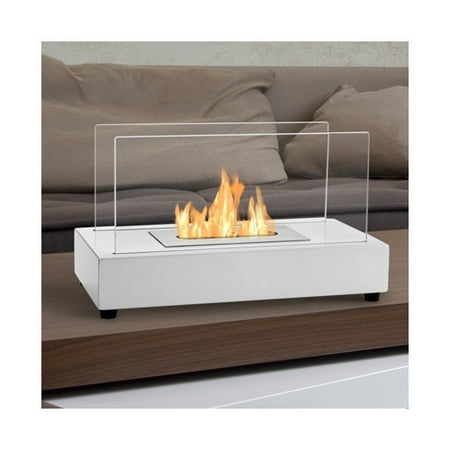 Ignis TTF-017W Tower White Tabletop Ventless Ethanol Fireplace