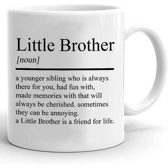 Little Brother Definition Mug, Brother Mug, Gifts For Family For Brother, Little Brother Definition Dictionary