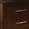 thumbnail image 2 of Benjara Bela 26 Inch 2 Drawer Nightstand, Felt Lined, Silver Handles, Dark Brown, 2 of 5