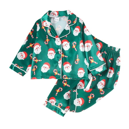 

Toddler Boys Girls Christmas Long Sleeve Cartoon Prints Tops T Shirt Pants Outfits Baby Girl Dress Mint New Born Set 3-6 Month Girl Clothes Outfits for Girls Size 4 New Born Baby Items New Born