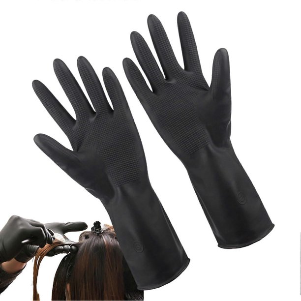 Guantes de látex impermeables, antideslizantes y reutilizables para peluquería, salón de belleza, cocina, barbacoa y pintura.