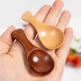 thumbnail image 2 of 4/2/1 piezas Mini cucharas de madera Cuchara para condimentos de cocina Cuchara para café Cuchara para azúcar Cucharaditas de madera de mango corto para niños Vajilla para el hogar, 2 of 6