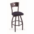 thumbnail image 2 of 830 Voltaire 25" Swivel Counter Stool with Anodized Nickel Finish, Medium Back and Graph Chalice Seat, 2 of 7