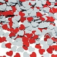 thumbnail image 2 of Paper Scraps Mini Heart Shape Plastic Material Confetti Good Luster Scramble Assortment Shape Resistant for Party Decoration Red Sliver15mm, 2 of 7