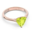 thumbnail image 3 of 2.00 Carat Trillion Cut Peridot Gemstone Latest Designer Ring for Wedding 14K Rose Gold Size 11.5 by Diamond-Capitals, 3 of 7