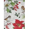 thumbnail image 5 of Winter Garden Tablecloth Christmas Amaryllis Birds Multi-color Benson Mills(60 x 84 Rectangle), 5 of 7