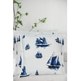 thumbnail image 5 of DriftAway  Harbor Sailboat Ocean Printed Pattern Quilted Euro Sham, 5 of 6