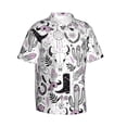 thumbnail image 2 of Bixox Men's Hawaiian Shirts Men's Cowboy Print Short-Sleeve Shirt-Medium, 2 of 8