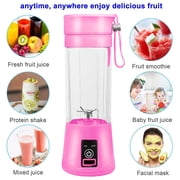 Portable Personal Blender Mini Blender Household Mixer Fruit Juicer ,Smoothie Blender For Shakes And Smoothies,Travel Personal Blender With USB Rechargeable Batteries,6 Blades-380ml