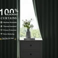 thumbnail image 2 of Linen Blackout Curtains 54 inch Sage Green Darkening Window Curtain for Living Room Bedroom Drape Thermal Insulated Noise Cancelling Back Tab Drapes, 2 of 15