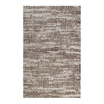Modway Darja Distressed Rustic Modern 5x8 Area Rug in Light and Dark Tan