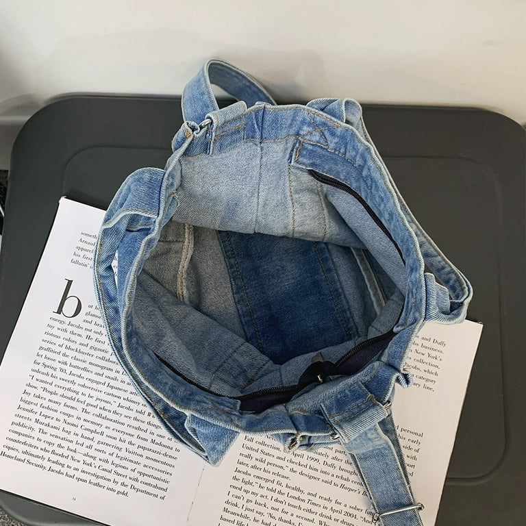 Another stylish shoulder bag with 7 pockets made of jeans : r/upcycling