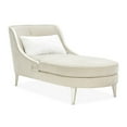 thumbnail image 3 of La Marisia Chenille Chaise - Tranquil/Light Champagne, 3 of 15