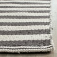 thumbnail image 5 of SAFAVIEH Montauk Raeyln Striped Cotton Runner Rug, Ivory/Grey, 2'3" x 7', 5 of 6