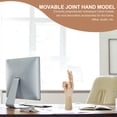 thumbnail image 4 of MasteelfCA Wooden Hand Model Flexible Moveable Fingers Hand Manikin Hand Figure Sketching Hand, 4 of 8