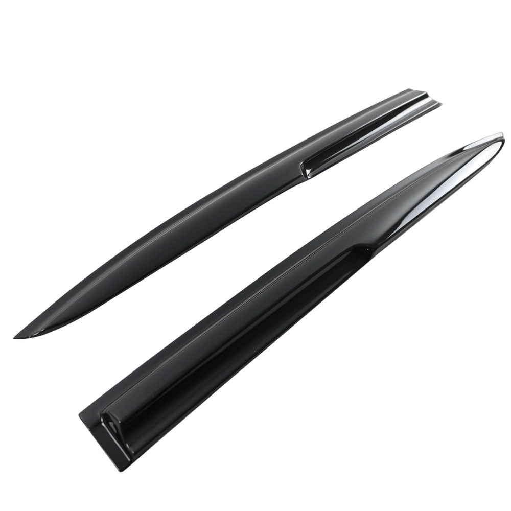 Ikon Motorsports Compatible with 13-17 Honda Accord Sedan MU Style Acrylic Window Vent Visor Deflector Rain Guards 4Pc Outside Mount 2013 2014 2015 2016 2017