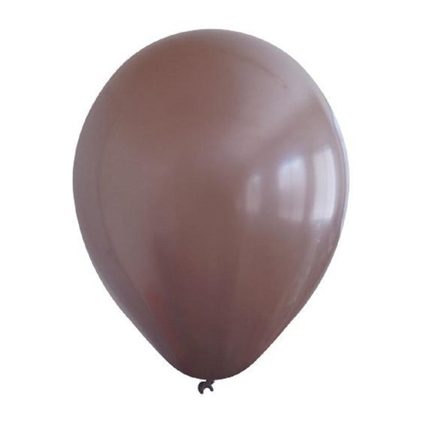 Kalisan - Globos Diseño Retro de Látex - Pack de 100 (Marrón Chocolate)
