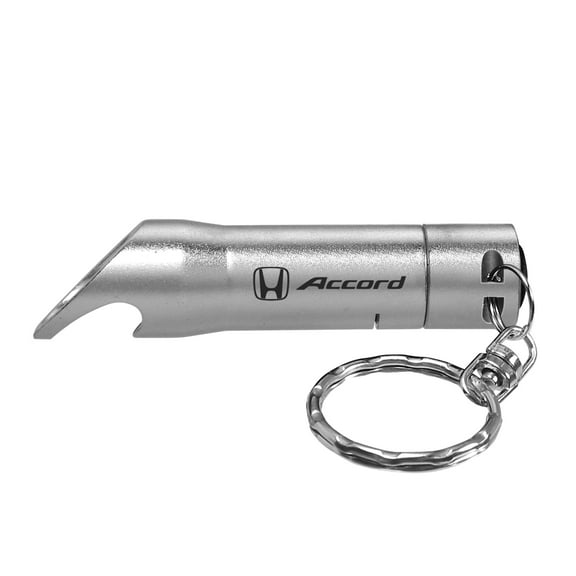 Honda Accord LED Flashlight Silver Bottle Opener Key Chain