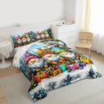 thumbnail image 3 of Feelyou Magic Santa Slaus Queen Comforter Set for Teens, Kawaii Christmas Gifts Bedding Sets, Pine Tree Reversible Bedding Comforter Set, Breathable Home Decor, 3-Piece, 3 of 8